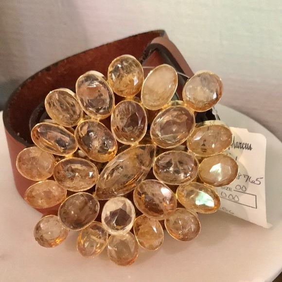 Stunning Faceted Citrine Gemstone Belt Buckle - Picture 7 of 8